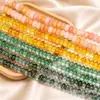 Cuentas sueltas de cristal iridiscente multifacético Accesorios para joyería DIY Cuentas para pulsera Cuentas sueltas Material DIY hecho a mano Accesorios al por mayor