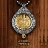 Colgante de plata tailandesa con mosaico de mamut y marfil del zodiaco Benmingfo Jiugong Bagua para hombres y mujeres, regalos de alta gama.