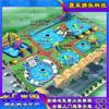 Parque Acuático Inflable para Eventos Grandes Castillo Inflable de Piscina Tobogán de Agua Soporte para Tobogán de Agua Fábrica de Piscinas