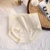 Ropa interior sin costuras de una sola pieza para mujer, cómoda, transpirable, de alta elasticidad, cintura media-alta, algodón puro, bragas de talla grande para niñas