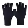 Guantes de Protección Solar para Mujer, Elásticos, Delgados, Dedos Medios al Descubierto, Dos Dedos al Aire Libre Anti-UV Conducir Deportes Manicura Guantes Transfronterizos