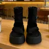 Sandálias de Dedo com Plataforma de Salto Alto para Mulheres 2026 Novas Botas de Verão Botas Western Cowboy Arredondadas Botas de Dedo no Tornozelo