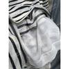 Yuran 26 Estilo Nuevo de Principios de Primavera Amigable con la Piel Acetato Tencel Rayas Falso Dos Piezas Cuello Henley Casual Manga Corta Camisa