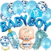 Amazon Látex Papel de Aluminio Multielemento Set de Decoración de Pared de Fondo de Globos para Fiesta de Cumpleaños Globos de Dibujos Animados