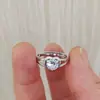 Simulação anel clássico de seis garras feminino Anel aberto de diamante nicho anel de moissanita Europeu e Americano luxo fabricante de joias de comércio exterior