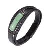 Especial Transfronterizo para Pulsera de Cuerda de Mano Ojo de Tigre para Hombre Verano Nueva Pulsera de Cuero Multicapa Pulsera de Piedra con Hebilla Magnética