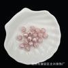 Cuentas Sueltas Redondas de ABS Perlado Doble Cara Color Rosa de 6-10mm para Joyería DIY Accesorios Cuentas para Pulsera Pegamento Crema