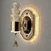Luminária de Parede LED para Cabeceira Moderna Europeia Casual Criativa Acrílico Quarto Sala de Estar Corredor Escada Luminária de Parede