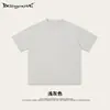 Estilo de Rua Verão Exterior Tendência Marca Cor Sólida Leve Respirável Manga Curta Sorvete Menta Algodão Refrescante Perfumada Camiseta Masculina