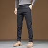 Pantalones Casuales Gruesos de Otoño e Invierno para Hombre, Holgados, Rectos, Estilo Coreano, Modernos, Adelgazantes, Nuevos, Elásticos, Combinan con todo, Pantalones Largos para Hombre