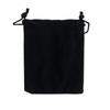 Tecido Knitted Preto Personalizado de Fábrica com Base de Tecido de Pelúcia Curta Aveludada para Bolsa de Vinho Bolsa de Joias Bolso com Aba e Cordão Calças Tecido de Veludo