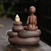 Fornilho de Aromaterapia com Refluxo de Areia Roxa Transfronteiriço Cerâmica Criativa Festival dos Fantasmas Yoga Caveira Caveira Demônio Artesanato de Aromaterapia com Refluxo