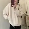 Cardigan Suéter de Tricô Grosso Estilo Casual Outono 2024 Novo Manga Morcego Solta Emagrecedor Tricô Top