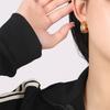 Estilo Japonés y Coreano ins Moda Hebilla de Oreja Francesa Multicapa Estilo Frío Arete de Oreja de Alto Nivel Pendientes de Diseño de Nicho Elegante y Personalizado