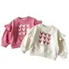 Nuevos Tops de Primavera 2026 para Niñas, Sudaderas Casuales Lindas para Bebés, Sudaderas Redondas con Forma de Corazón para Niños de Primavera y Otoño