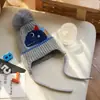 Chapéu de Pelúcia Pinguim Doce e Fofo Estilo Japonês para Crianças, Espessado e Quente para Outono e Inverno, Chapéu Versátil Protetor de Orelhas, Chapéu de Tricô Fofo