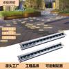 Lámpara de tira LED empotrada para exterior, impermeable, para patio, plaza, lámpara de suelo, lámpara de tira, lámpara de pared empotrada para lavar paredes
