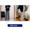Pantalones de pierna ancha de maternidad para primavera y otoño, pantalones rectos holgados de punto a rayas con soporte para el vientre, pantalones casuales no restrictivos para el embarazo