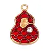 Novos Acessórios Criativos para Joias DIY Incrustados com Pontos de Diamantes, Cabaças, Gotas de Óleo, Colares, Pulseiras, Pingentes, Pequenos Pingentes Atacado