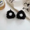 Lindo Gato de Dibujos Animados Oreja de Felpa Pequeño Pinza de Agarre Femenina Dulce Princesa Cabeza Flequillo Suelto Pinza para el Cabello Tocado Pinza para el Cabello