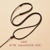 Cordón para colgante de jade tejido a mano, cadena de collar para hombres y mujeres, amuleto de jade, colgante de Buda de jadeíta, cordón para colgar amarillo, rojo, negro