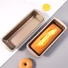 Molde rectangular para pastel de libra, Caja para pan antiadherente, Molde para hornear, Herramienta doméstica para hornear en horno