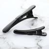 Estilo Coreano Preto Grampo de Cabelo com Laço Bico de Pato Feminino Moda Versátil Grampo para Franja Grampo Lateral Grampo para Corte de Cabelo Quente