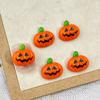 Accesorios de decoración de uñas de dibujos animados de Halloween, divertidos accesorios de armadura de resina con calavera cruzada para niños y calabazas fantasmas
