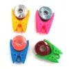 Clip de carrete de hilo de silicona con forma de pez, clip para hilo de carrete, para evitar que el extremo del hilo se caiga, herramienta de costura de color