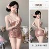 Lencería Sexy, Sexy Escote en V Profundo, Uniforme Caliente, Tentación, Deseo Puro, No Necesita Quitarse, Falda con Tirantes Estilo Popular de Club Nocturno con Lentejuelas 8431