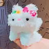 Llavero Colgante de Muñeca Conejo Twister de Peluche de Dibujos Animados Lindo para Pareja Llavero de Mochila Escolar Colgante Pequeño Regalo