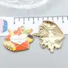 1 nuevo colgante de aleación de goteo colorido de Acción de Gracias colgante accesorios para pulsera collar diy