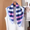 Lenço Quadrado Retro Estampado Francês 70cm para Mulheres, Lenço de Seda de Alta Qualidade para o Trabalho, Elegante e Estiloso, Combinado com uma Blusa e Lenço Pequeno
