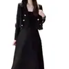 Conjunto de Moda Tendencia Estilo Influencer para Mujer, Nuevo Conjunto de Dos Piezas de Chaqueta Estilo Hepburn y Falda de Cintura Alta para Otoño