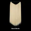 Extensões de Cabelo Peça Única Estilo Europeu e Americano Transfronteiriças, Extensões de Cabelo Linha de Pesca, Cabelo Cacheado Longo Natural Invisível, Cabelo Humano