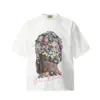26 Marca Europea y Americana de Tendencia Transfronteriza Colaboración Travis Scott Camiseta de Manga Corta Lavada Vintage Unisex High Street Manga Media
