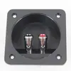 Caja de Terminales de Dos Posiciones para Altavoz HiFi Material ABS Caja de Cableado Accesorios DIY de Audio Caja de Cableado Cuadrada de 80*80mm