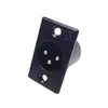 Metal Negro Hf Xlr Macho Tres Núcleos Xlr Macho Panel de Enchufe XLR para Micrófono Enchufe para Micrófono