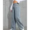 2025 Transfronteiriço Amazon Europeu e Americano Roupas Jeans Verão Novo Design Solto e Moderno Calças Compridas