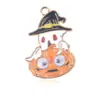 1 Halloween Goteo de Aceite Aleación Colgante Divertido Accesorios para el Cabello Pulsera Collar Pendientes DIY Accesorios de Joyería Fantasma Calabaza