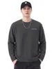 Camiseta de Manga Larga para Hombre 2026 Nueva Tendencia Americana Primavera y Otoño Versátil Casual de Peso Pesado Camiseta de Color Sólido Peso Pesado