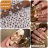Plumeria do Céu Flor do Diabo Colorida Flor de Cinco Pétalas Adesivos para Unhas Artísticas em Estoque Relevo Tridimensional 3D Adesivos para Unhas