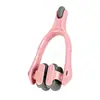 Massageador rolo para dedos com rolos de fileira dupla para massagear e alongar os músculos dos dedos, bastão de massagem para exercício de amassar e pressionar