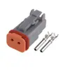 Dechi Dt06-2S/Dt04-2Pled Foco Enchufe Conector Impermeable Dj3021Y-1.6-11/21