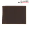 Cartera de Piel Genuina para Hombre, Cartera Corta Antirrobo RFID de Moda, Piel de Vaca de Primera Capa, Regalo de Negocios, Suministro de Amazon