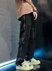 Pantalones vaqueros largos de pierna ancha, de marca moderna, corte recto holgado, retro y modernos para hombre, versátiles e informales de calle alta americana para verano
