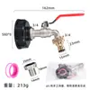 Conector de Accesorios para Tonelada Transfronterizo Ibc Tonelada Grifo de Latón 1/2 pulgada Conector de Grifo Chupón 3/4 Grifo de Aleación