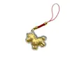 Ouro Puro 999 Série do Ano do Cavalo, Chaveiro Fique Rico Imediatamente, Pingente para Celular, Saudações de Ano Novo, Presente de Loja de Ouro para Transmissão ao Vivo