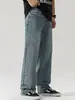 Ropa de Hombre Fengshe / Verano 2026 Nuevos Pantalones Vaqueros Rectos Holgados Lavados Estilo Americano Jeans de Moda High Street