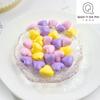 Directo de fábrica acrílico macarón corazón de amor 18 mm agujero recto accesorios de joyería DIY material de cuerda para pendientes